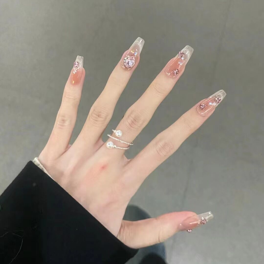 Decorative Floral Press-On Nails Kalsten