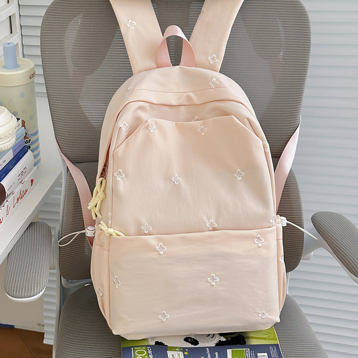 Floral Embroidered Casual Backpack Kalsten