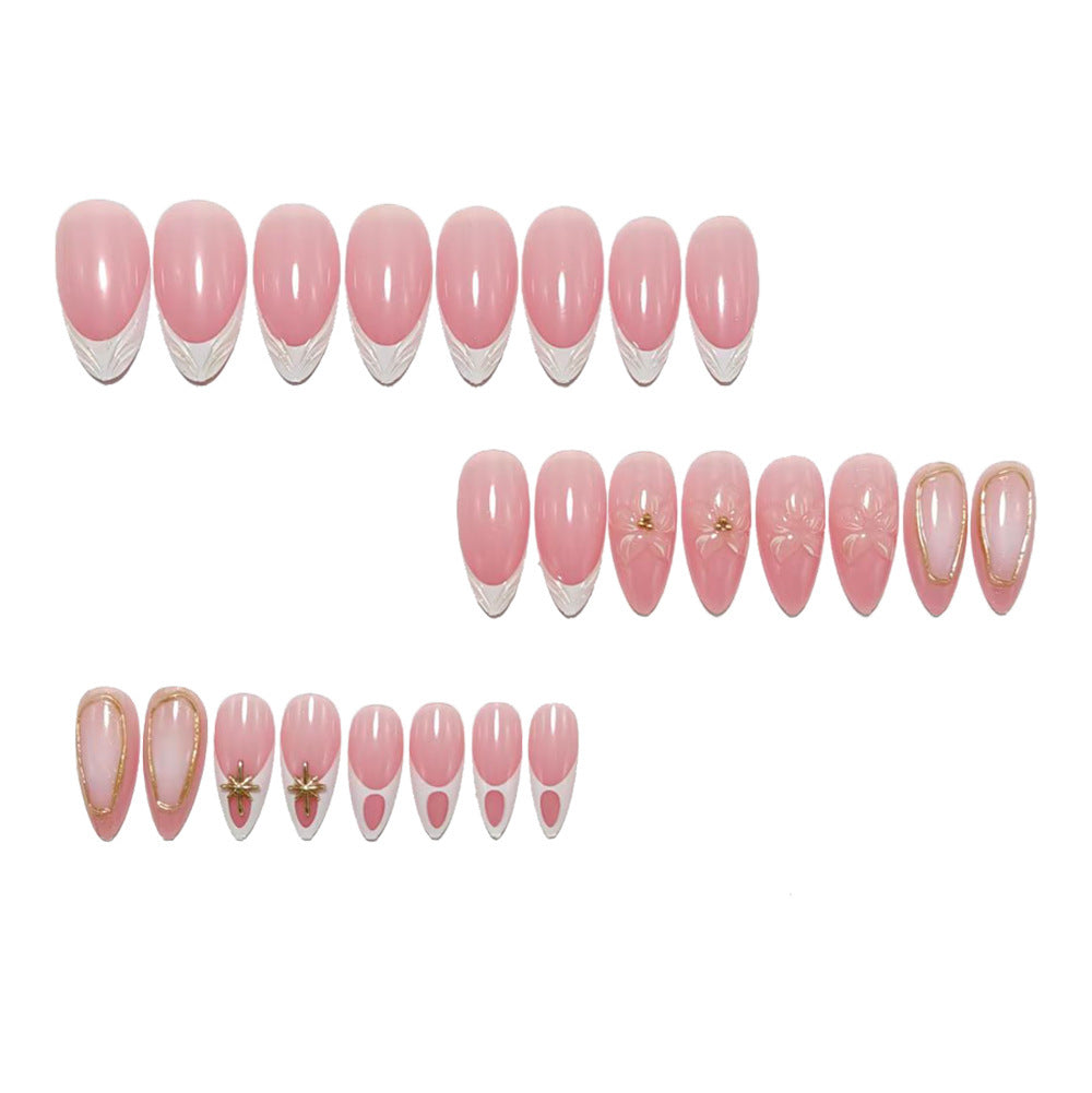 Elegant and sophisticated artificial nails with floral design Kalsten