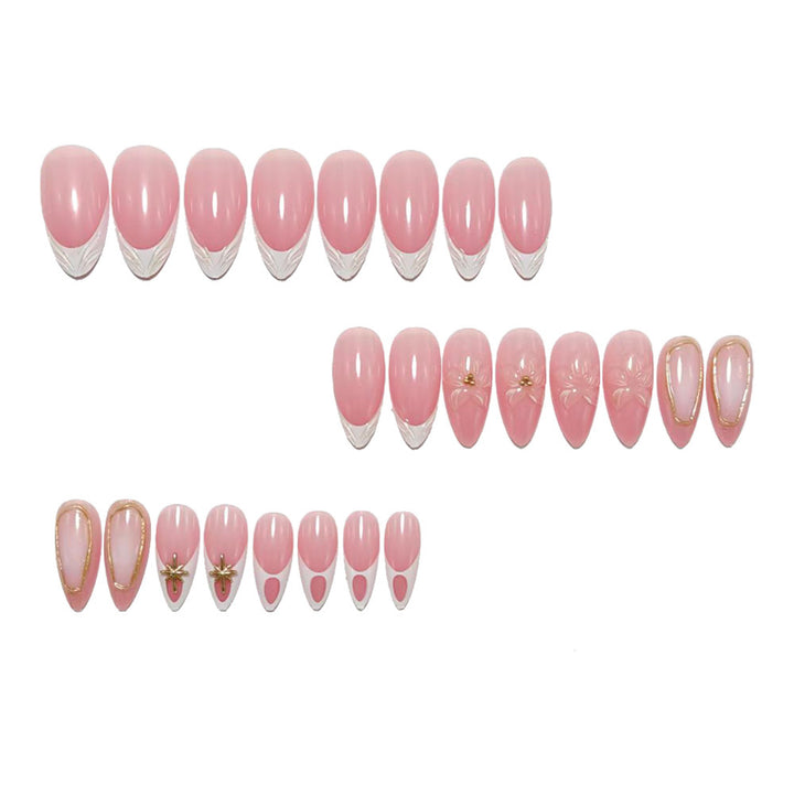 Elegant and sophisticated artificial nails with floral design Kalsten