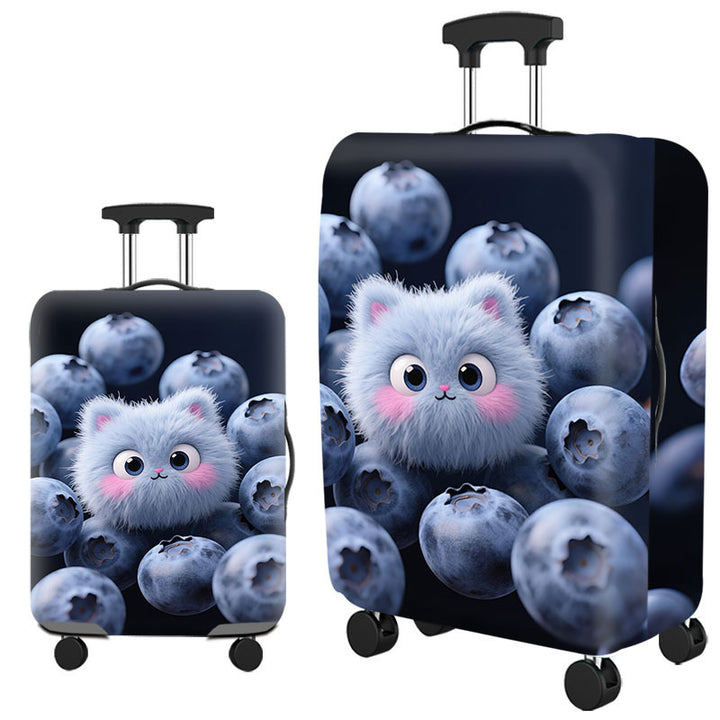 Tropical Leaf Print Hard Shell Luggage Kalsten