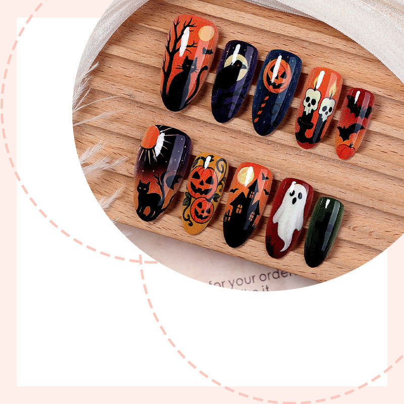 Artificial nail set with creepy Halloween motifs Kalsten 1789118658