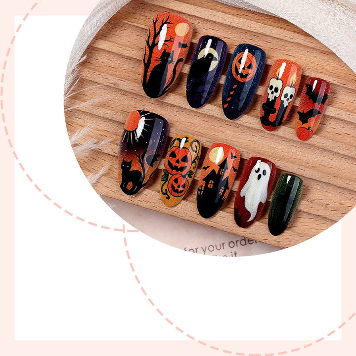 Artificial nail set with creepy Halloween motifs Kalsten 1789118658