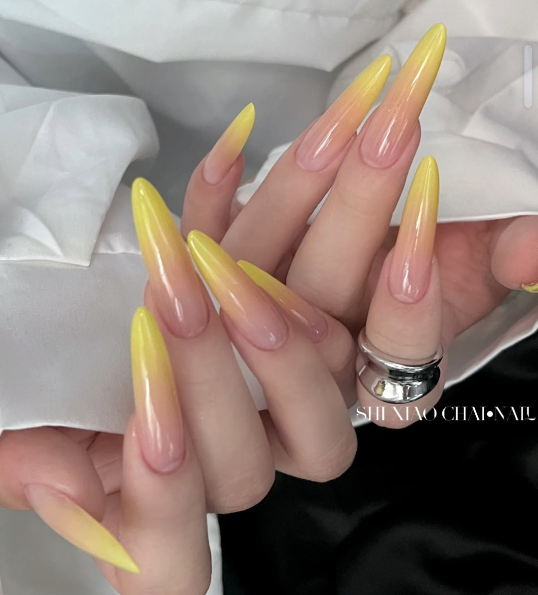 Elaborate Artistic Press-On Nail Set Kalsten