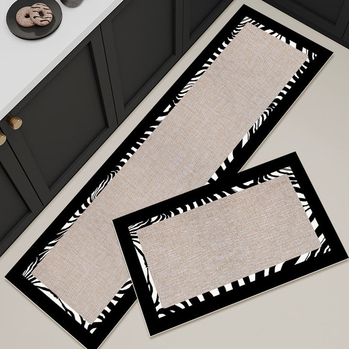 Modern Geometric Kitchen Runner Mat for Home