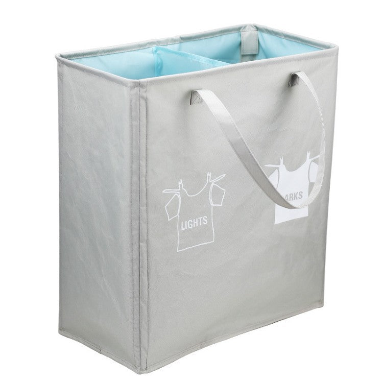 Laundry separator basket with handles and compartments Kalsten
