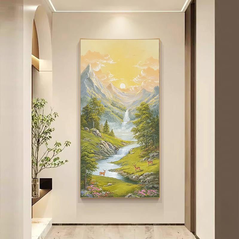 Majestic Mountain Landscape Canvas Art for Home