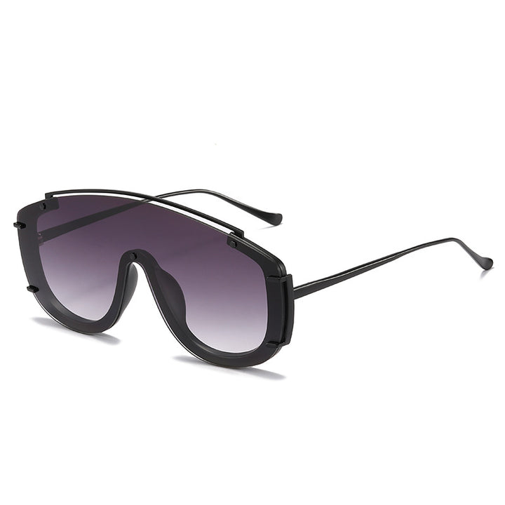 Fashion-Forward Futuristic Shield Sunglasses Kalsten
