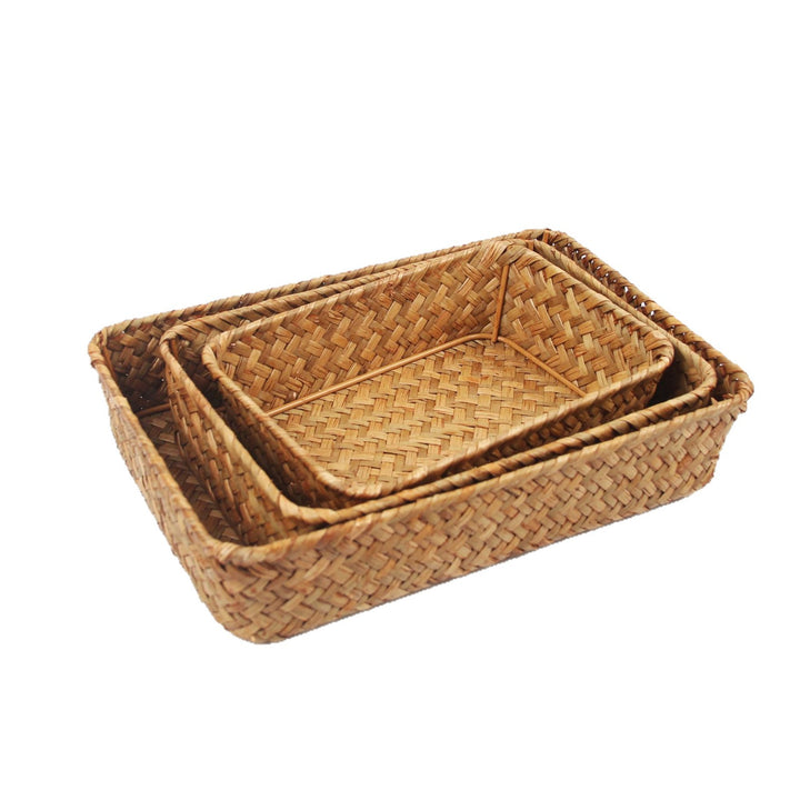 Woven Rectangular Storage Basket