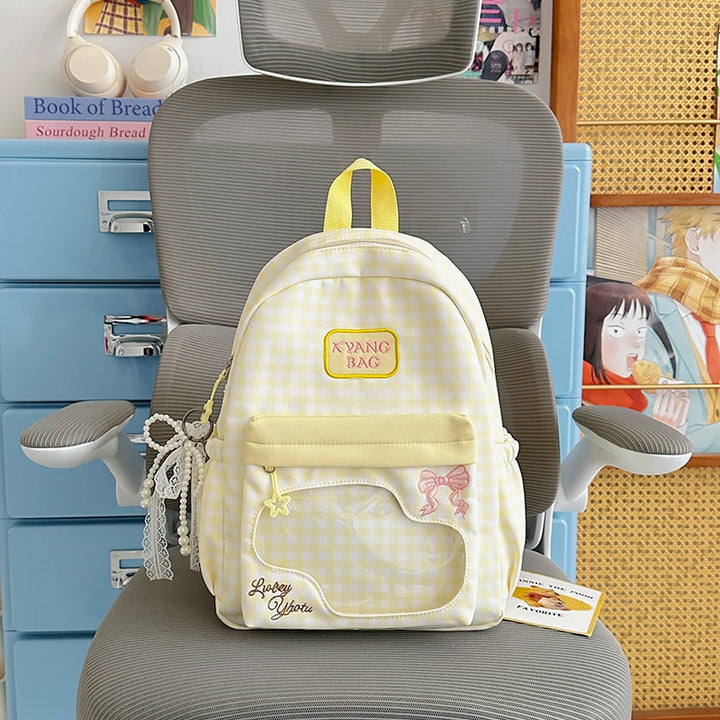 Cute Checkered Design Backpack Kalsten