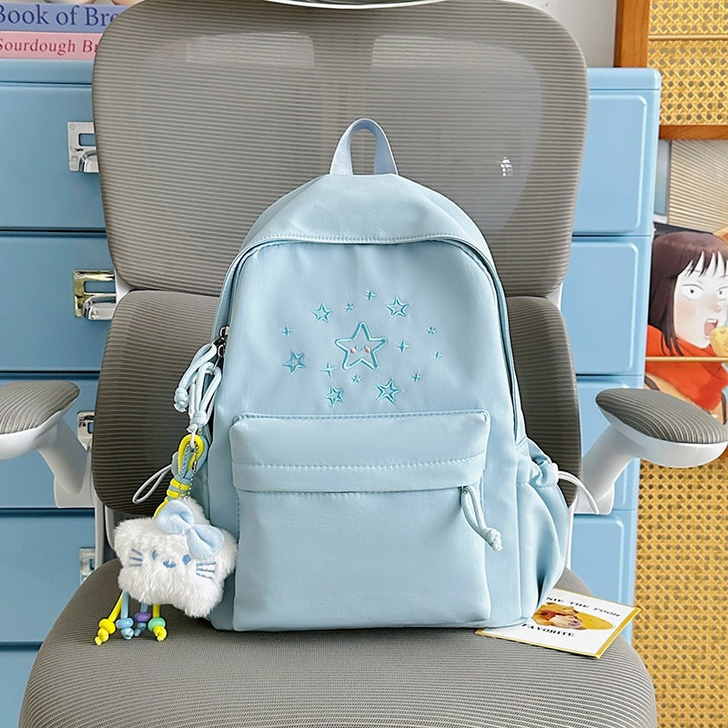 Cute Printed Star-Embellished Backpack Kalsten