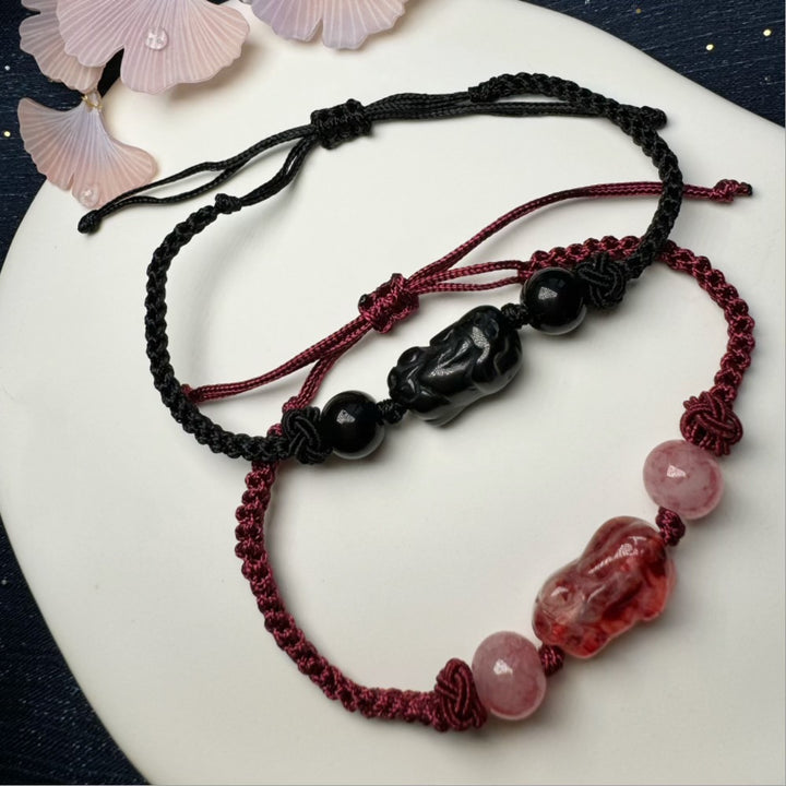 Adjustable Macrame Protective Charm Bracelet Kalsten