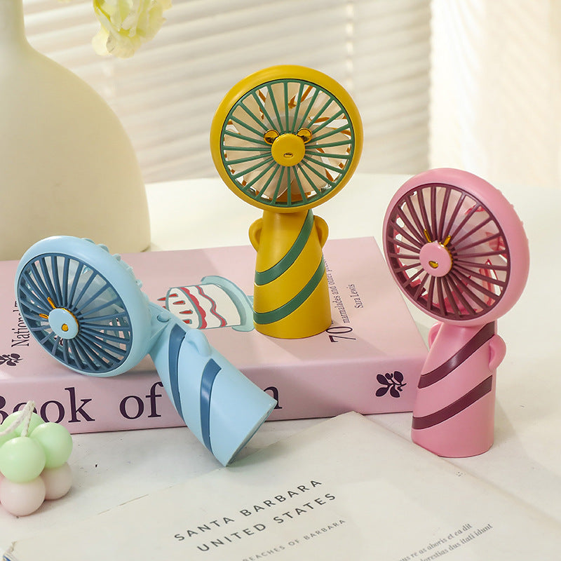 Women's Portable Mini Handheld Fan with USB Charging Function and Ergonomic Design Kalsten