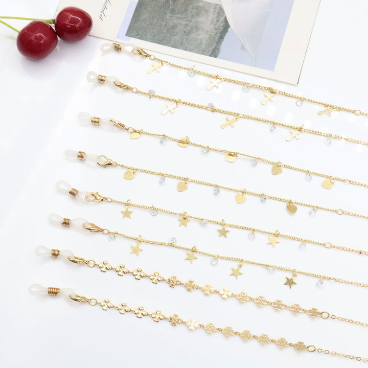 Cross-Embellished Eyewear Chain Kalsten