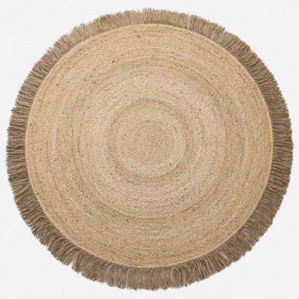 Natural Fiber Round Area Rug Kalsten