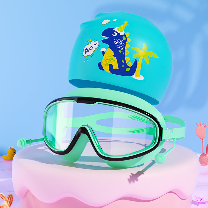 Kids Unicorn-Themed Swim Mask and Cap Set Kalsten