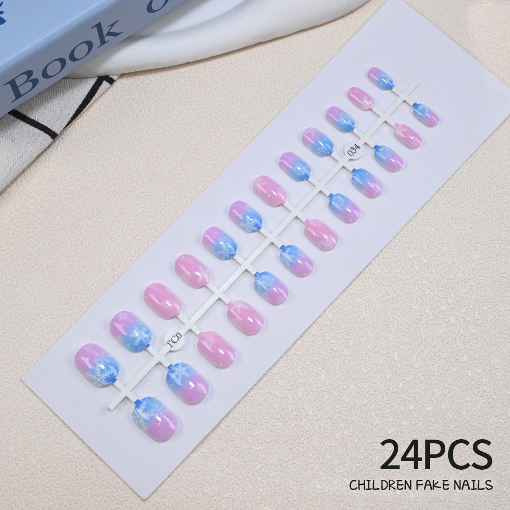 Children's Fun Holiday-Themed Fake Nail Set Kalsten