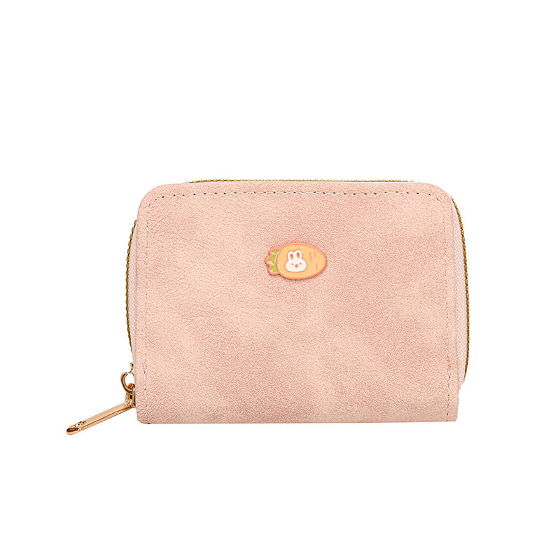 Playful Animal-Themed Zippered Wallet