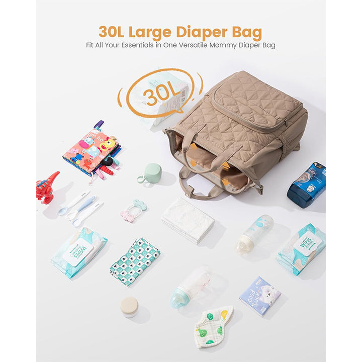 Multifunctional diaper backpack with insulating compartments Kalsten