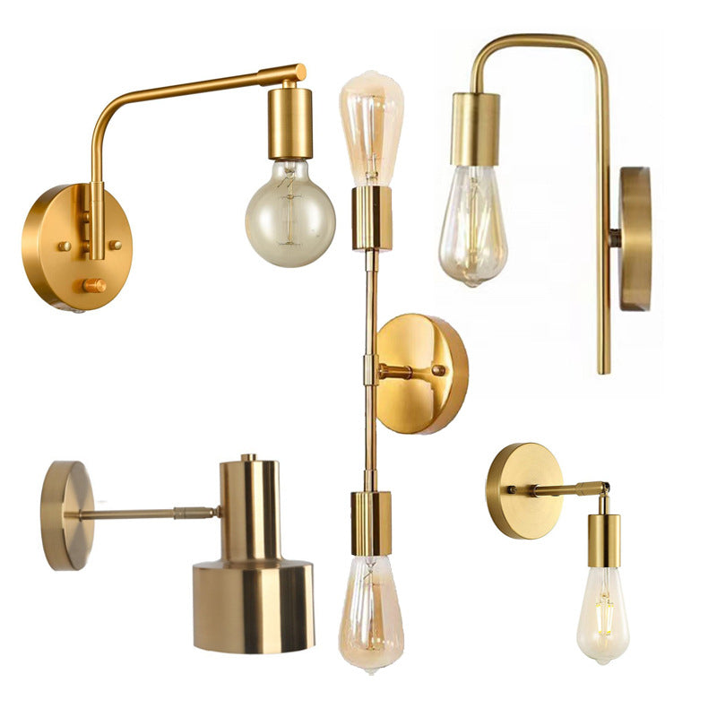 Vintage Industrial Double-Bulb Wall Sconce