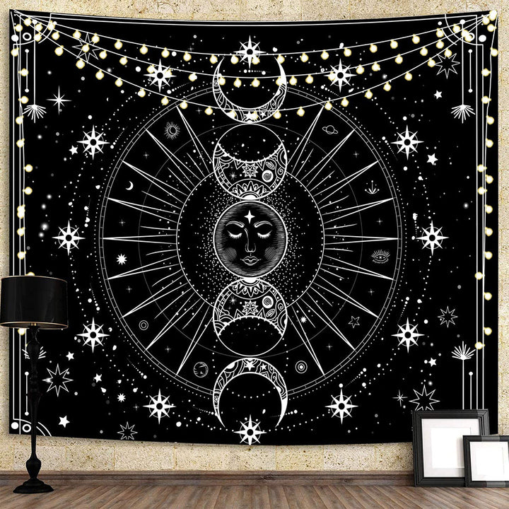 Zodiac-Themed Decorative Wall Tapestry