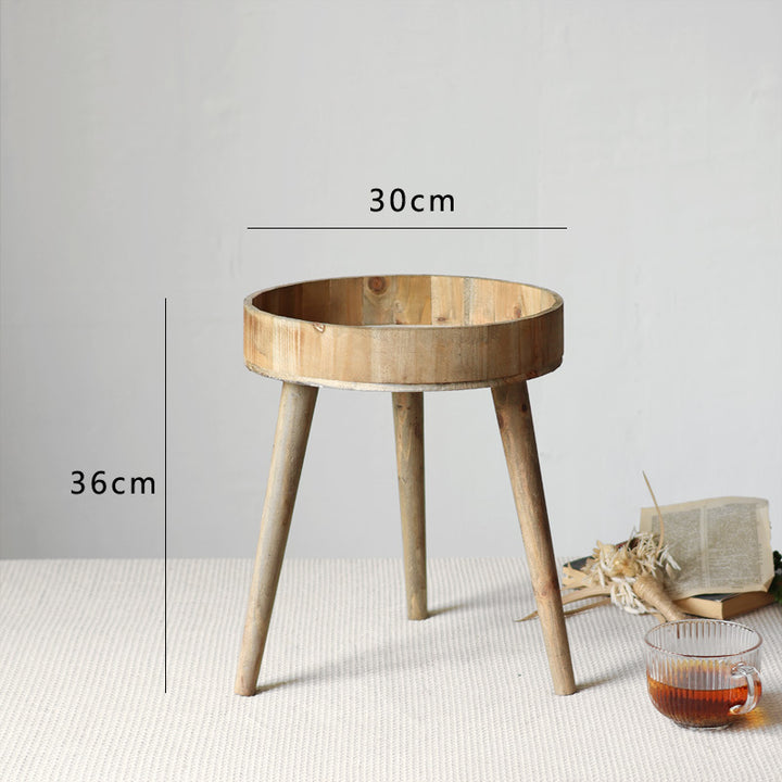 Modern side table made of wood Kalsten