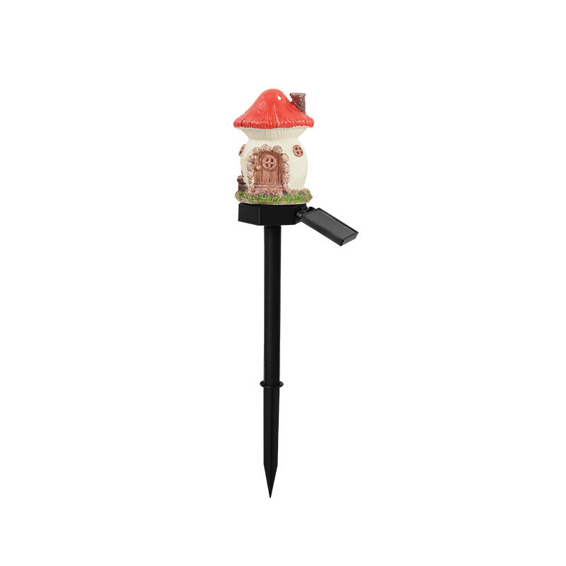 Whimsical Solar-Powered LED Fairy House Garden Stake Kalsten