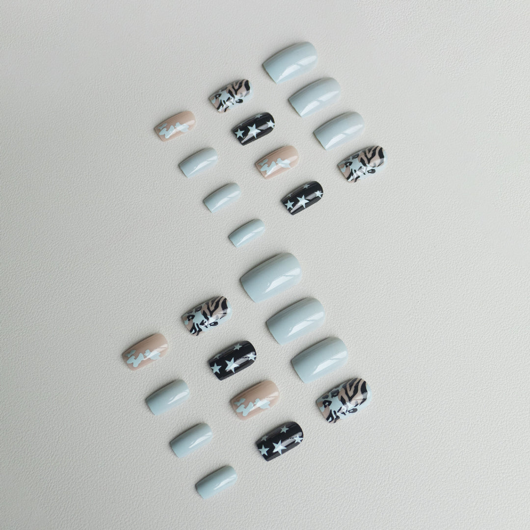 Artistic Patterned Nail Art