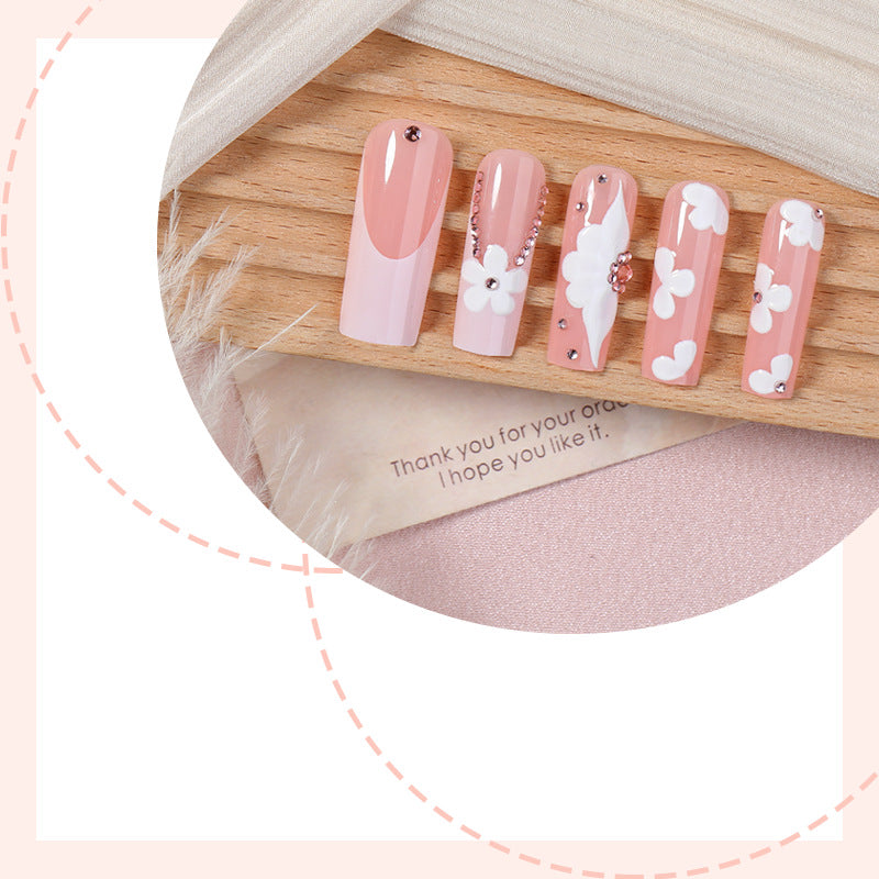 Floral Accent Press-On Nail Art Kit Kalsten