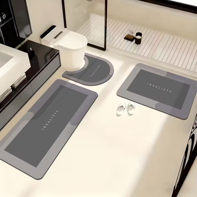 Soft Absorbent Bathroom Mat Set