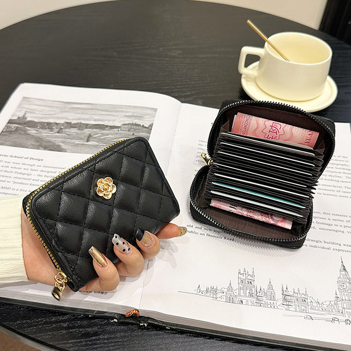 Quilted Zip Around Card Holder