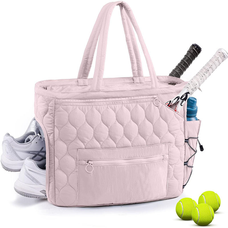 Sporty quilt bag with separate shoe compartment and pockets for accessories Kalsten