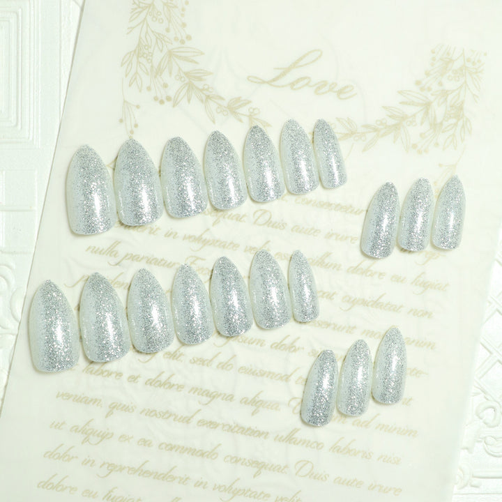 Sparkling Glamour Stiletto Press-On Nails Kalsten