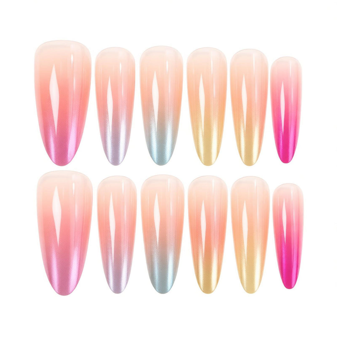 Ombre Gradient Press-On Nail Design Kalsten
