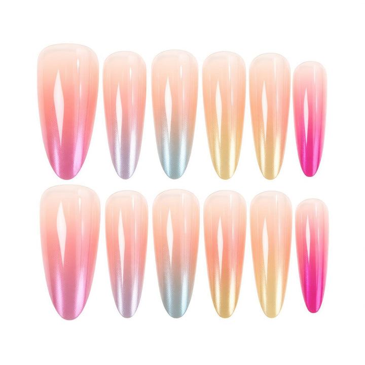Ombre Gradient Press-On Nail Design Kalsten