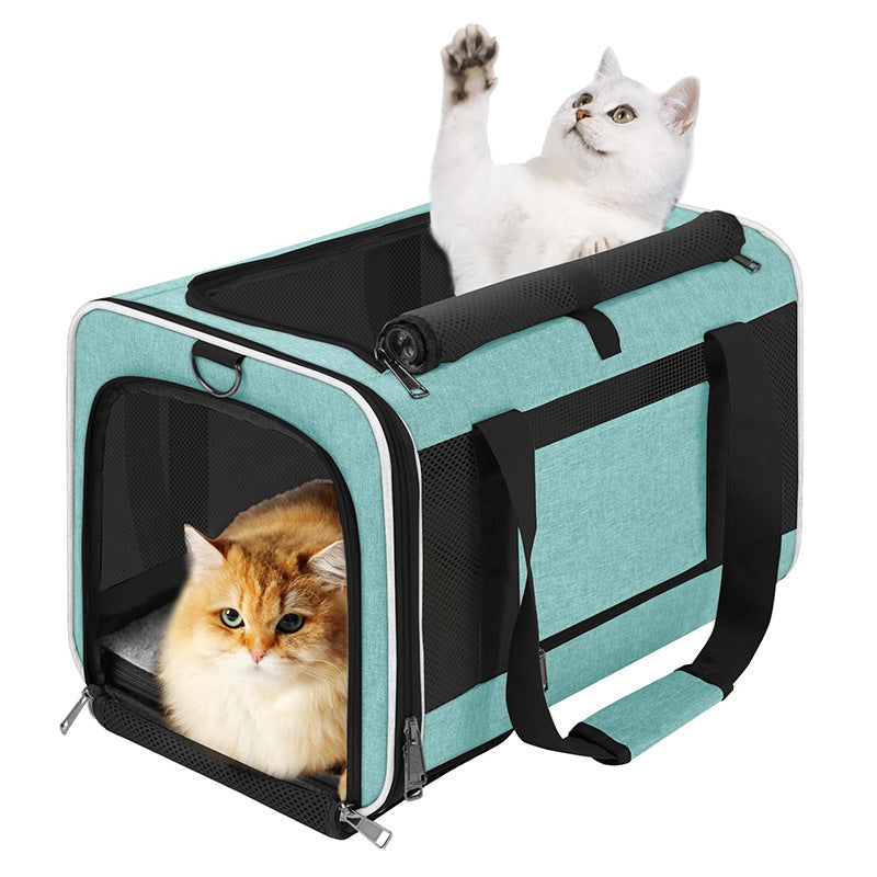Portable Pet Travel Bag with Breathable Mesh Kalsten