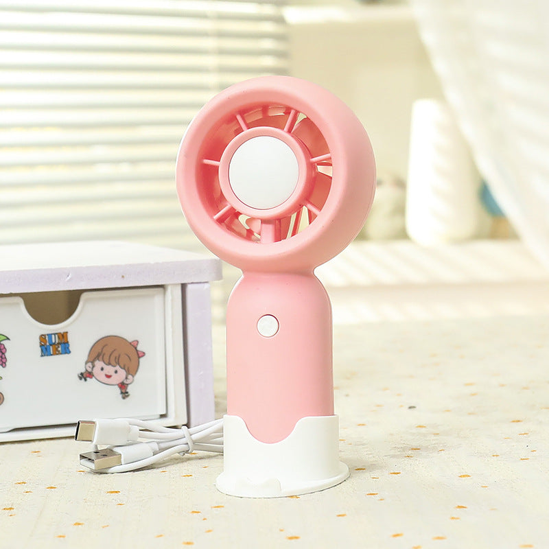 Women Handheld Mini-Fan with USB Charging Function and Ergonomic Design Kalsten