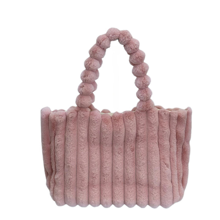 Plush Faux Fur Tote Bag