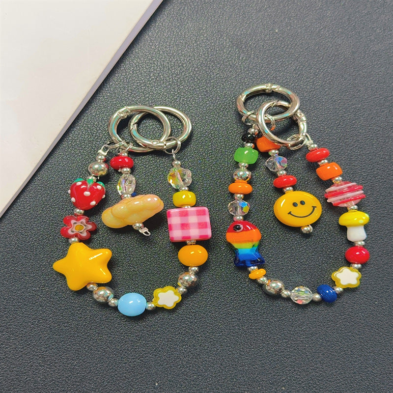 Decorative Beaded Charm Keychain Kalsten 1790135647