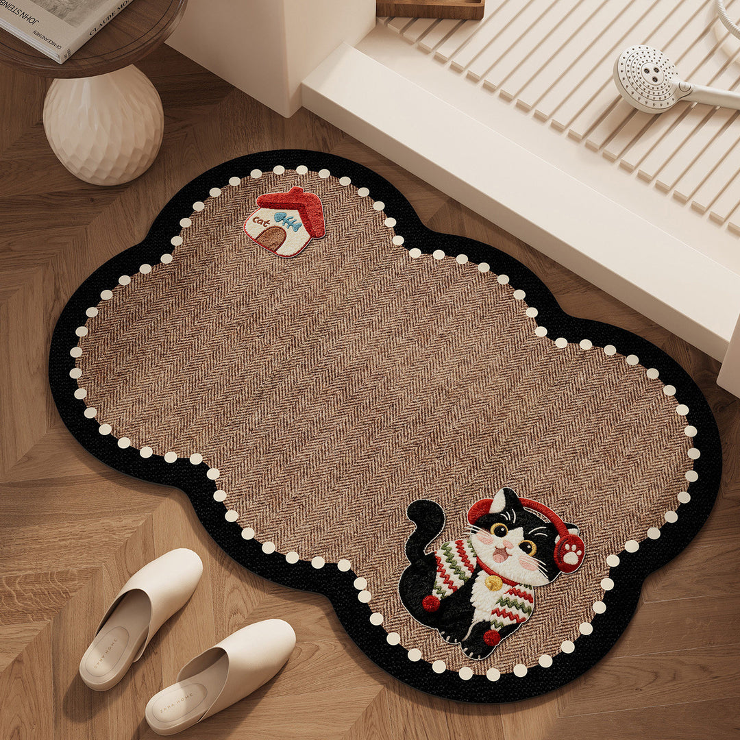 Whimsical Pet-Themed Area Rug
