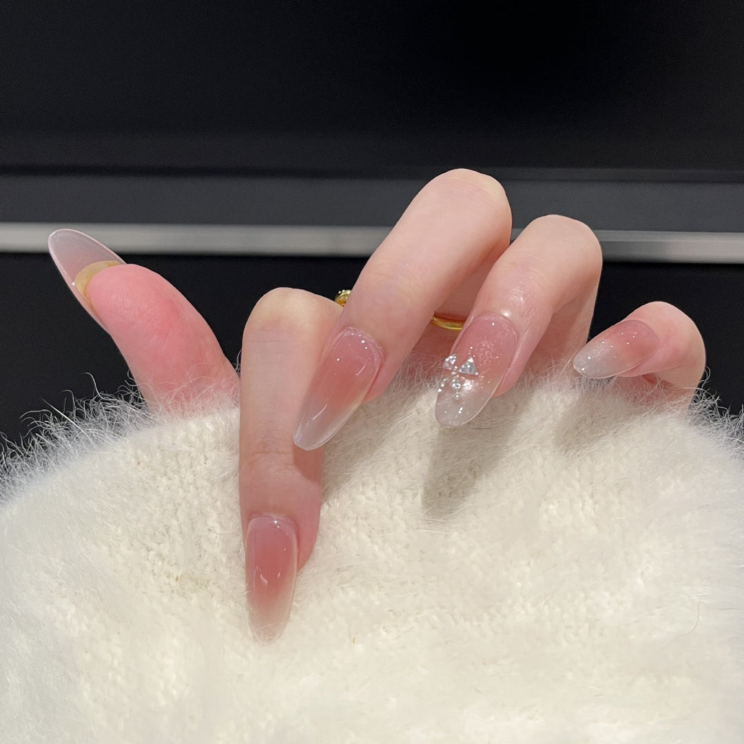 Ombre Glitter Press-On Nail Art Set Kalsten