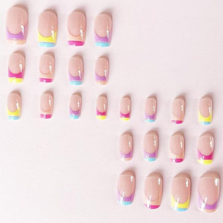 Artificial nail set with modern gradient tip design Kalsten