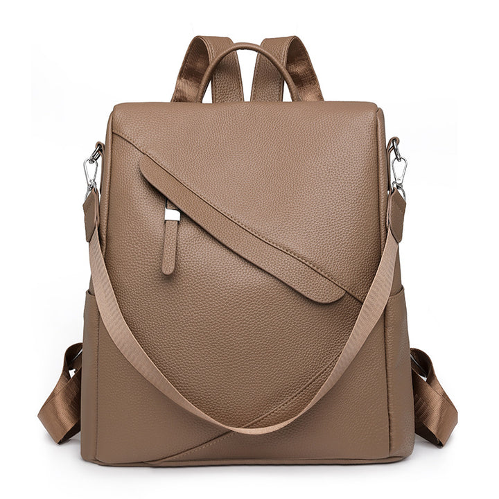 Chic Textured Leather Backpack Kalsten