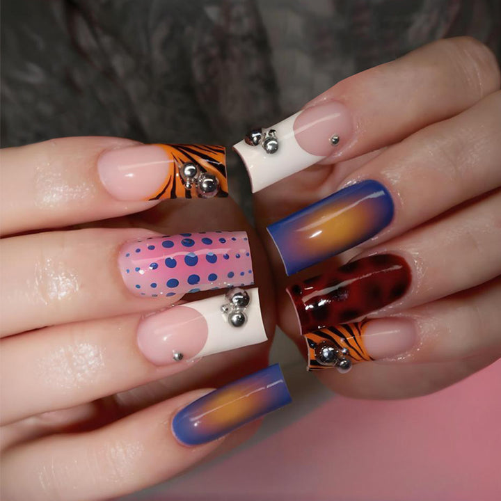 Art nail set with creative decorations Kalsten