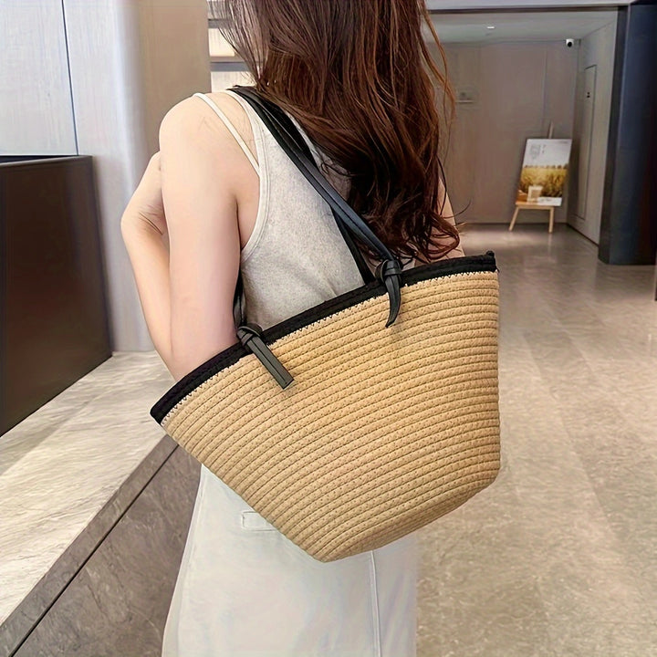 Beach bag with braided structure Kalsten