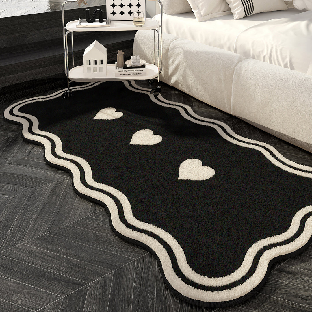 Heart-Shaped Decorative Area Rug