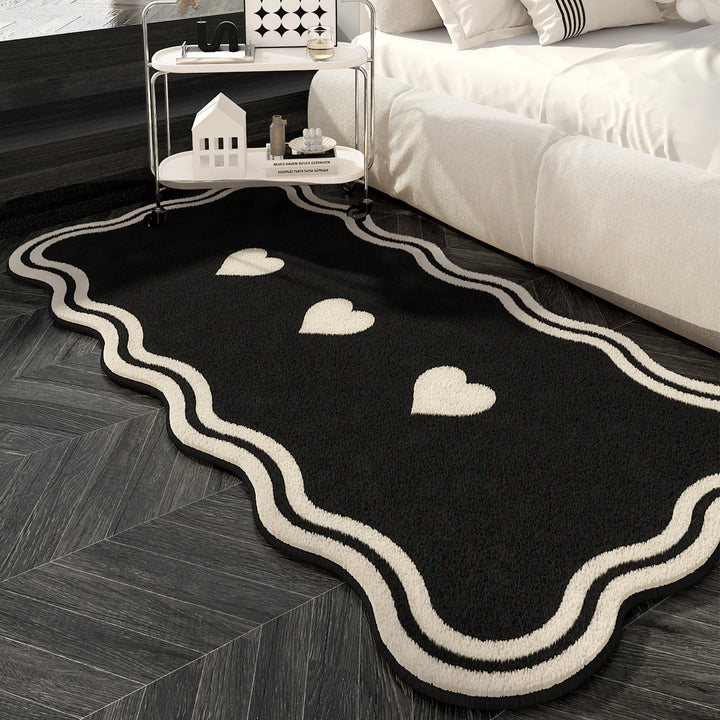 Heart-Shaped Decorative Area Rug