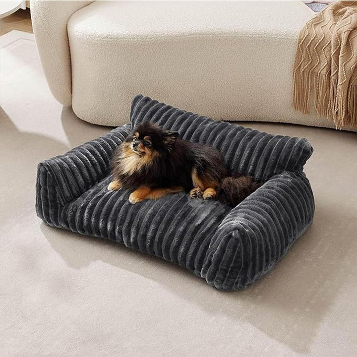 Soft Plush Lounge Dog Bed