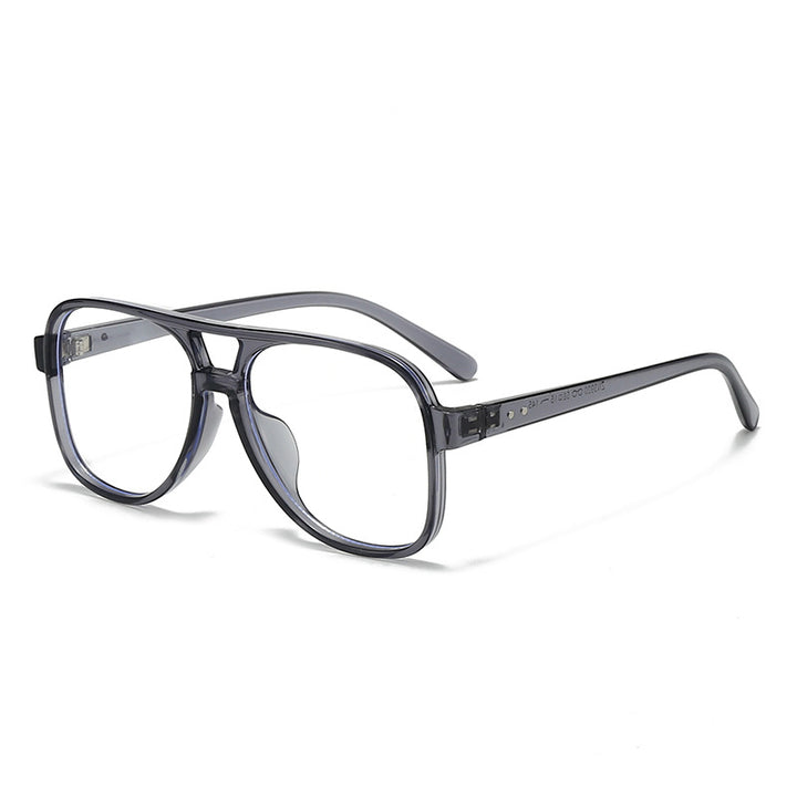 Men's Oversized Transparent Square Glasses Kalsten