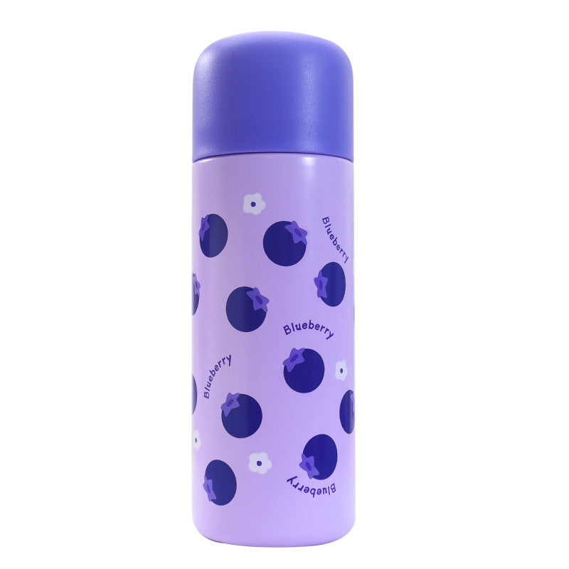 Insulated Drink Bottle In Cheerful Blueberry Design Kalsten